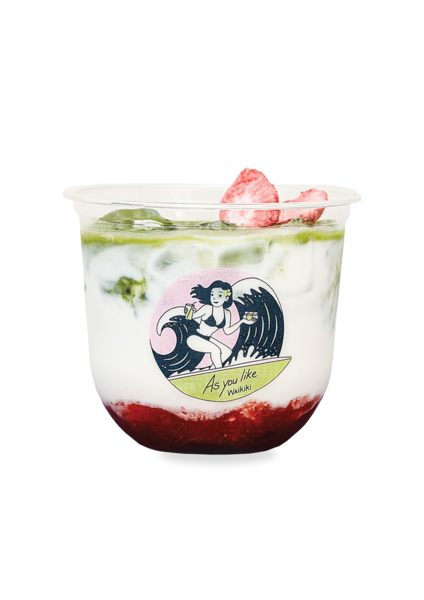 strawberry matcha
